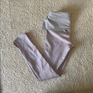 Athleta fold over waistband leggings small